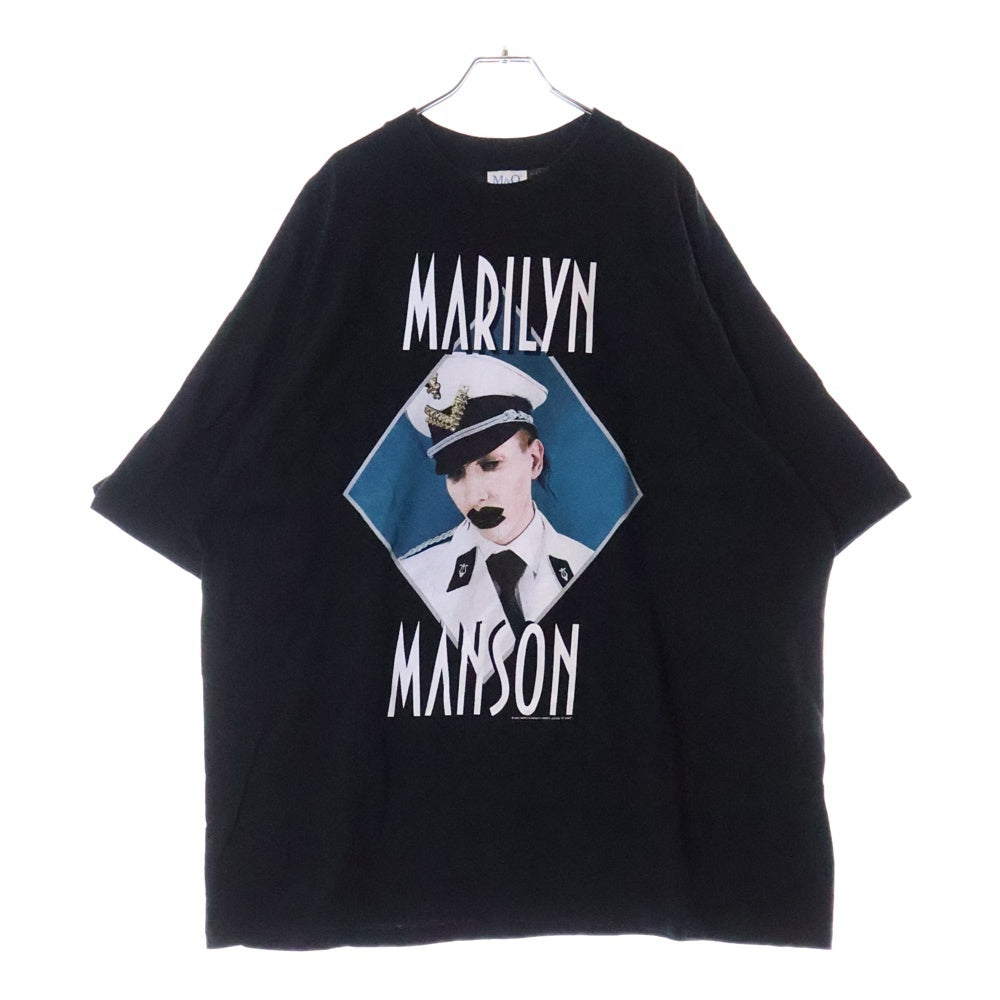 VINTAGE(ヴィンテージ) 00s MARILYN MANSON GROTESK BURLESK TOUR マリリンマンソン グロテスク バーレスク Tシャツ 半袖 カットソー ブラック
