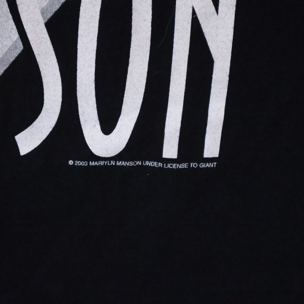 VINTAGE(ヴィンテージ) 00s MARILYN MANSON GROTESK BURLESK TOUR マリリンマンソン グロテスク バーレスク Tシャツ 半袖 カットソー ブラック