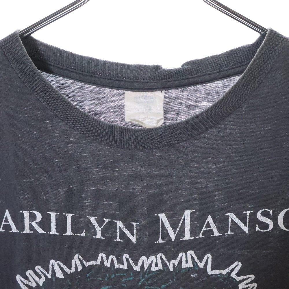 VINTAGE(ヴィンテージ) 90S MARILYN MANSON BELIEVE WINTERLAND マリリンマンソン ビリーブ プリント半袖Tシャツ ブラック