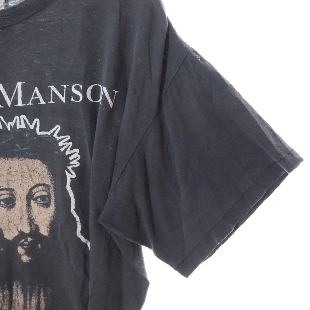 VINTAGE(ヴィンテージ) 90S MARILYN MANSON BELIEVE WINTERLAND マリリンマンソン ビリーブ プリント半袖Tシャツ ブラック