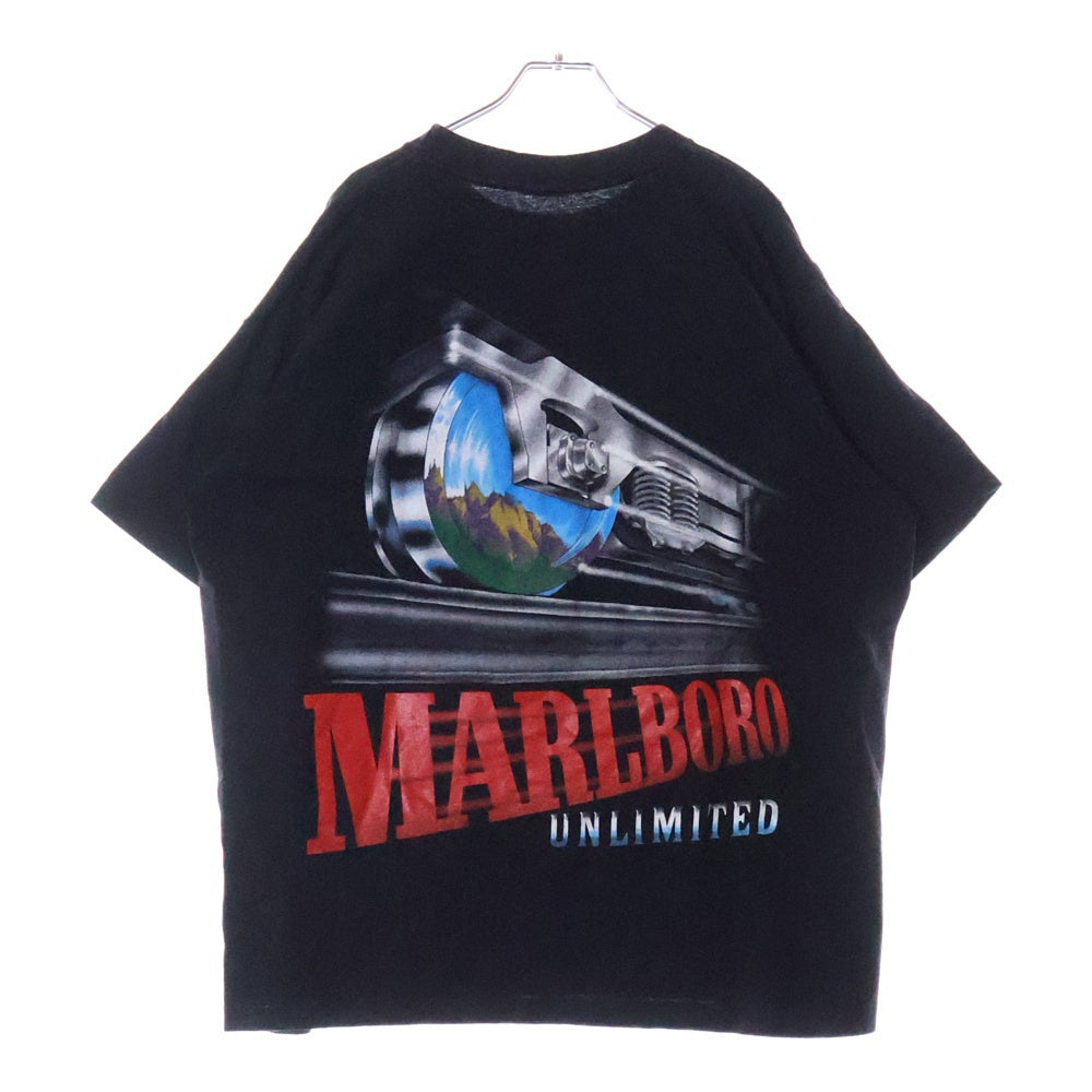 VINTAGE(ヴィンテージ) 90s MARLBORO RAILROAD POCKET TEE マルボロ レイルロード ポケットTシャツ 半袖カットソー ブラック