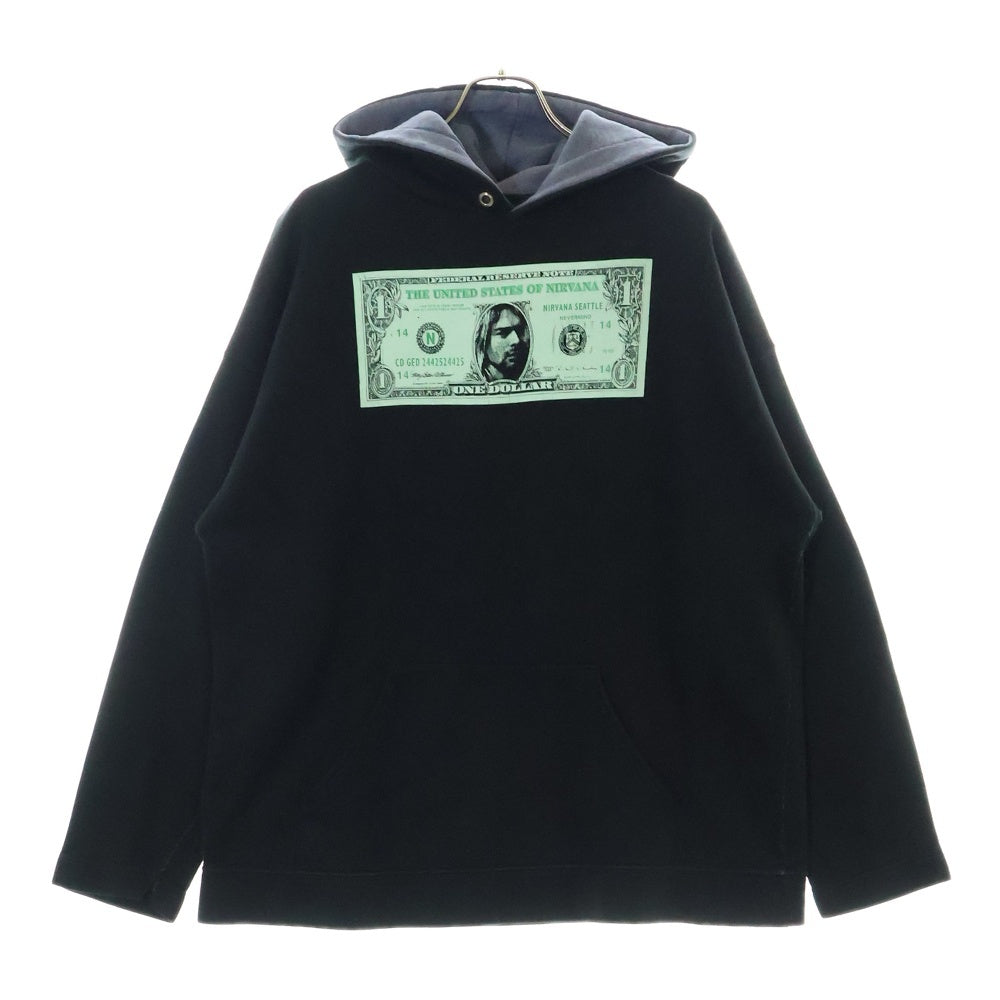 VINTAGE(ヴィンテージ) 90s NIRVANA DOLLER HOODIE ニルヴァーナ ドルフーディー パーカー ブラック