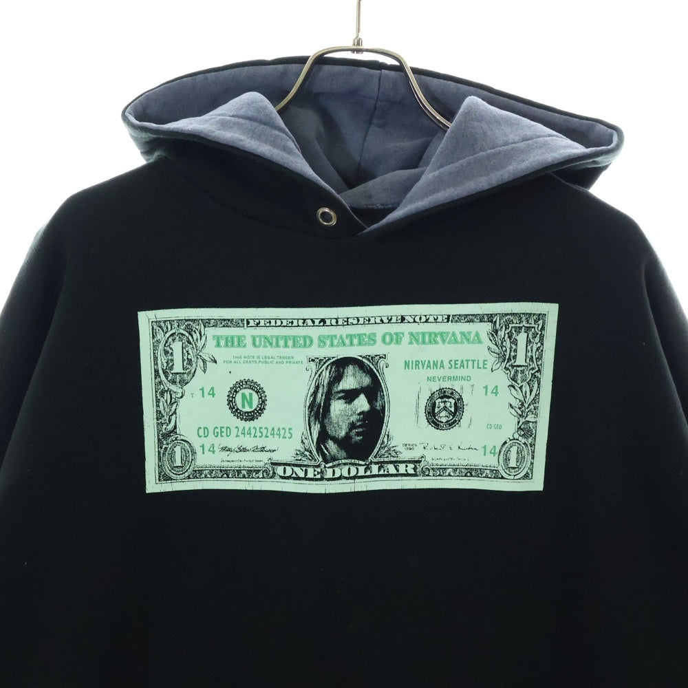 VINTAGE(ヴィンテージ) 90s NIRVANA DOLLER HOODIE ニルヴァーナ ドルフーディー パーカー ブラック