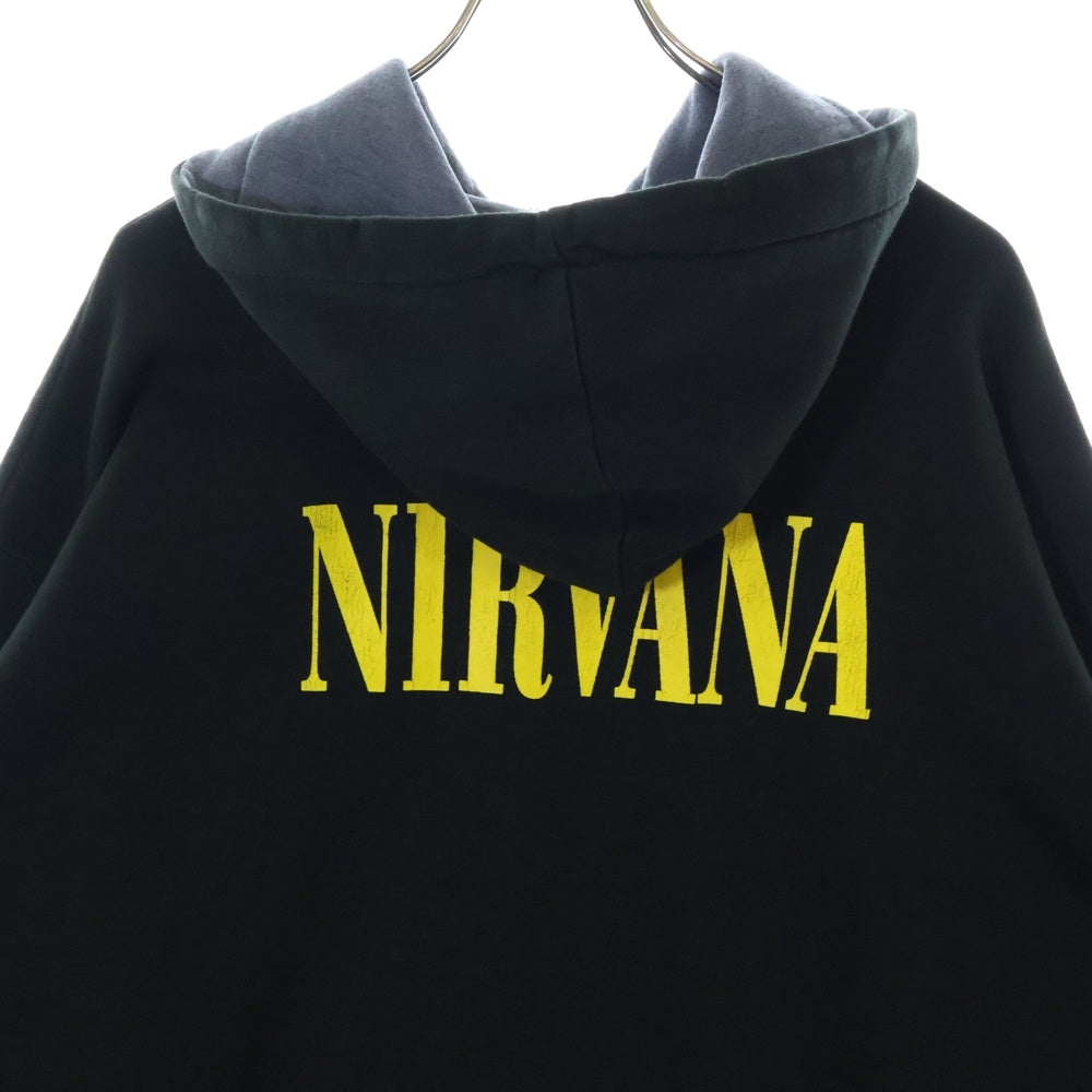 VINTAGE(ヴィンテージ) 90s NIRVANA DOLLER HOODIE ニルヴァーナ ドルフーディー パーカー ブラック