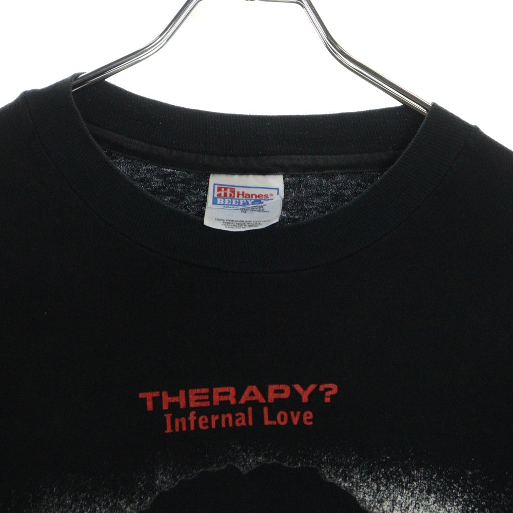 VINTAGE(ヴィンテージ) 90s THERAPY INFERNAL LOVE L/S セラピー 95 ツアー アームプリント ロングスリーブ Tシャツ 長袖カットソー ブラック