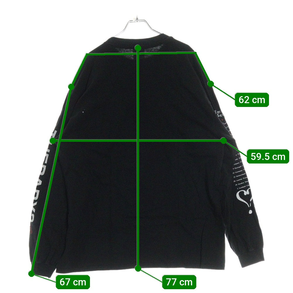 VINTAGE(ヴィンテージ) 90s THERAPY INFERNAL LOVE L/S セラピー 95 ツアー アームプリント ロングスリーブ Tシャツ 長袖カットソー ブラック