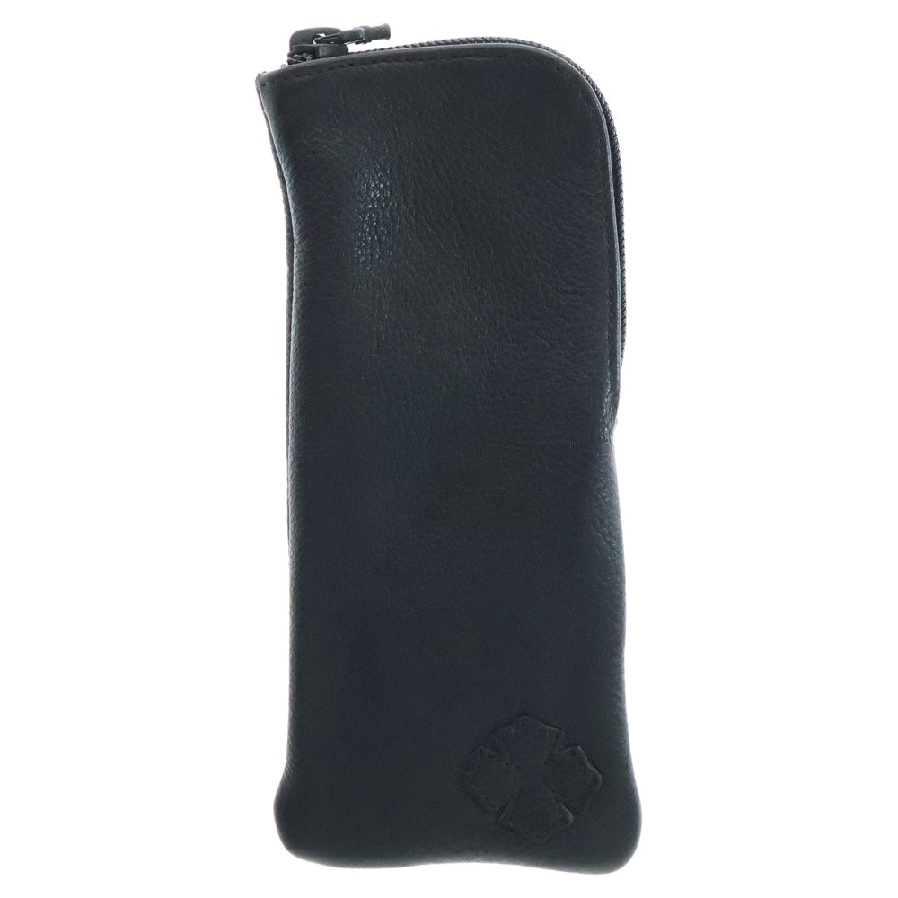 CHROME HEARTS(クロムハーツ) CASE アイウェアケース 眼鏡ケース レザーブラック