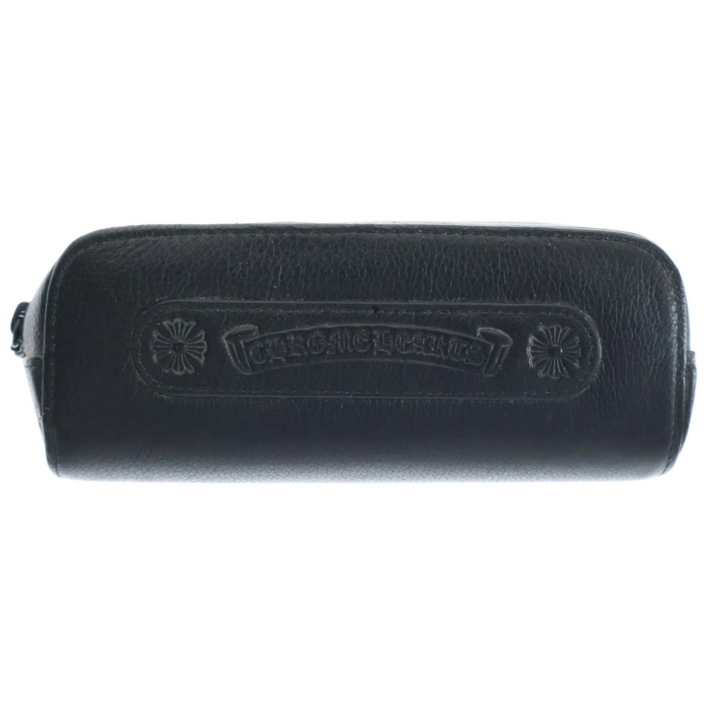CHROME HEARTS(クロムハーツ) CASE アイウェアケース 眼鏡ケース レザー ブラック