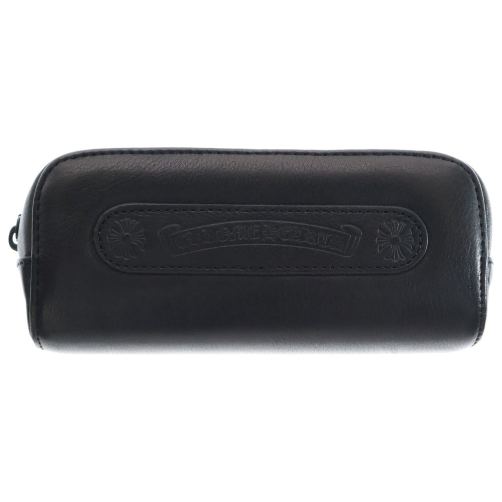 CHROME HEARTS(クロムハーツ) CASE アイウェアケース 眼鏡ケース レザー ブラック