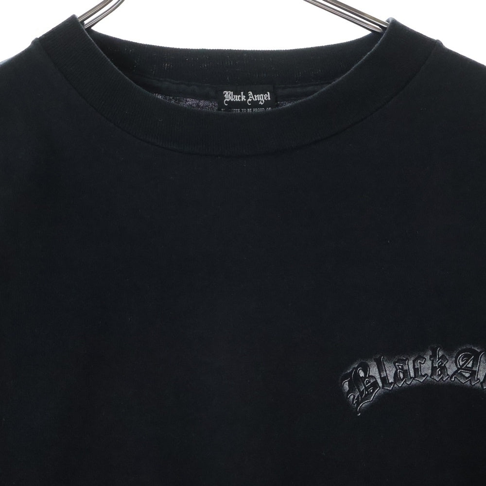 VINTAGE(ヴィンテージ) 90s BLACK ANGEL USA製 L/S 長袖 ロングスリーブカットソー ブラック