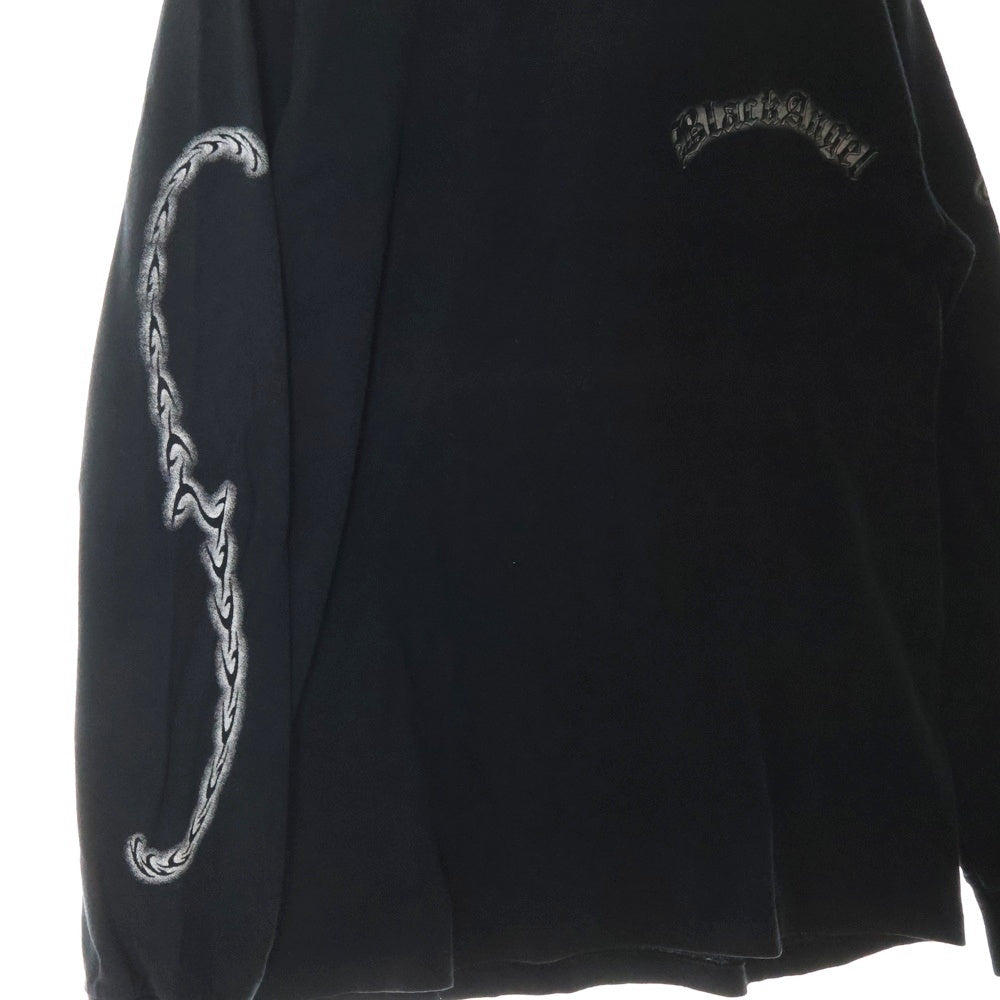 VINTAGE(ヴィンテージ) 90s BLACK ANGEL USA製 L/S 長袖 ロングスリーブカットソー ブラック