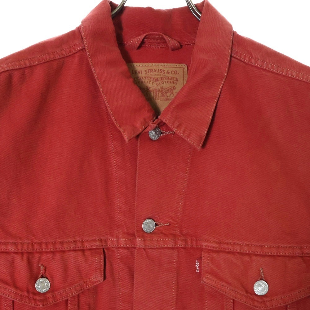 Levi's(リーバイス) 70507-0680 ボタン裏刻印822 デニム トラッカー ジャケット レッド