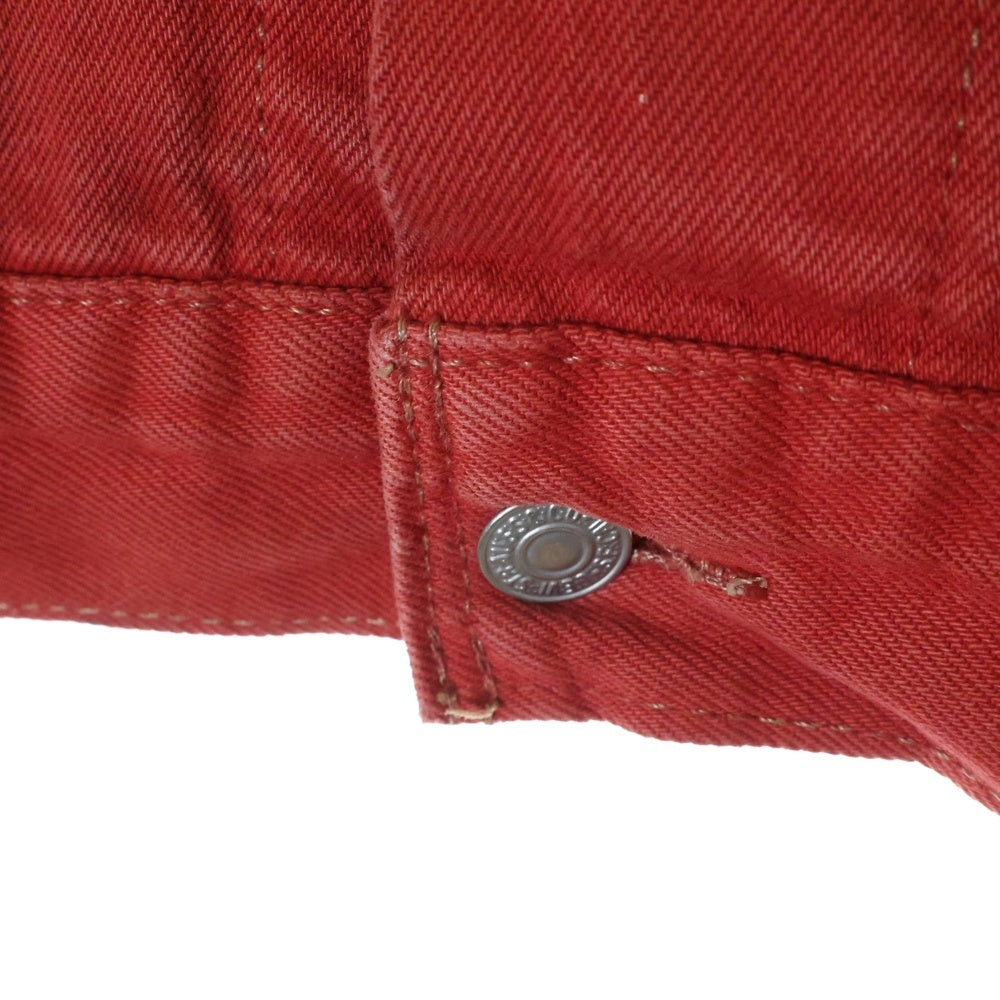 Levi's(リーバイス) 70507-0680 ボタン裏刻印822 デニム トラッカー ジャケット レッド