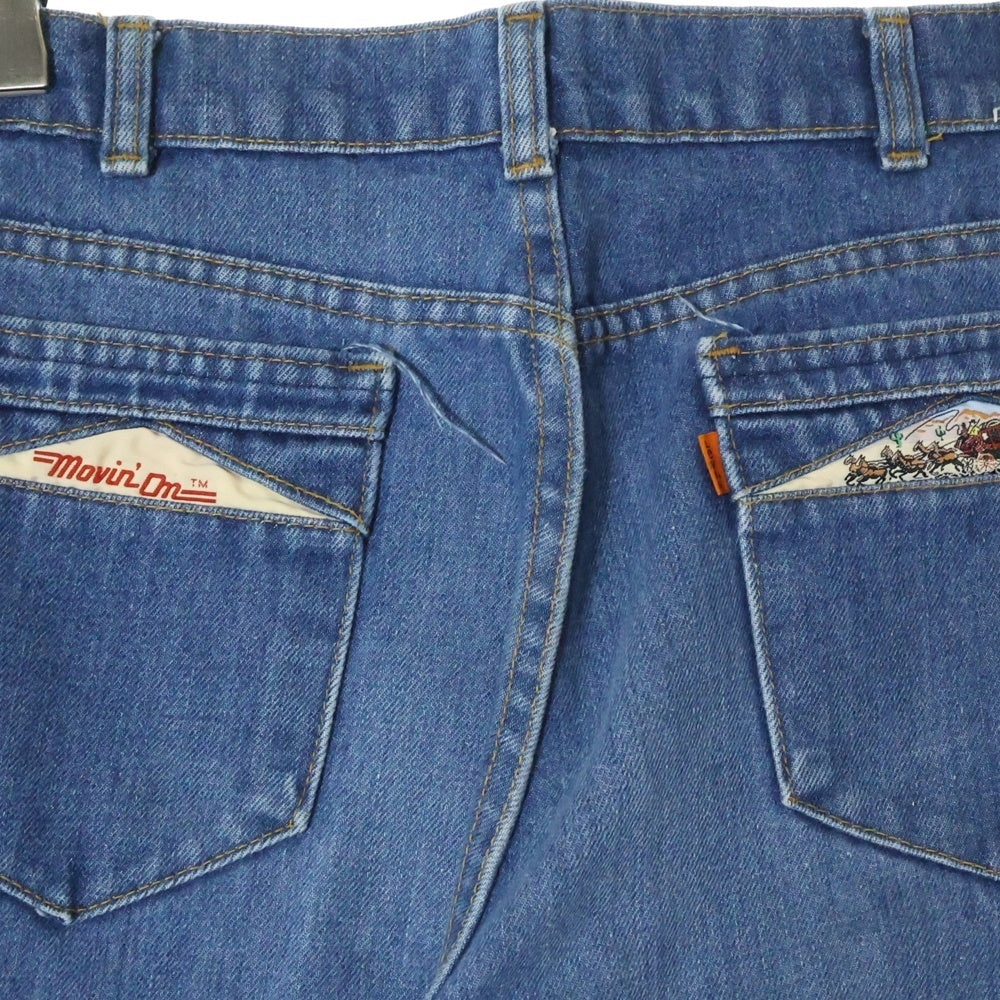 Levi's(リーバイス) 70s MOVIN ON ムービンオン ボタン裏刻印38 79年製 オレンジタブ ブーツカット デニム パンツ インディゴ