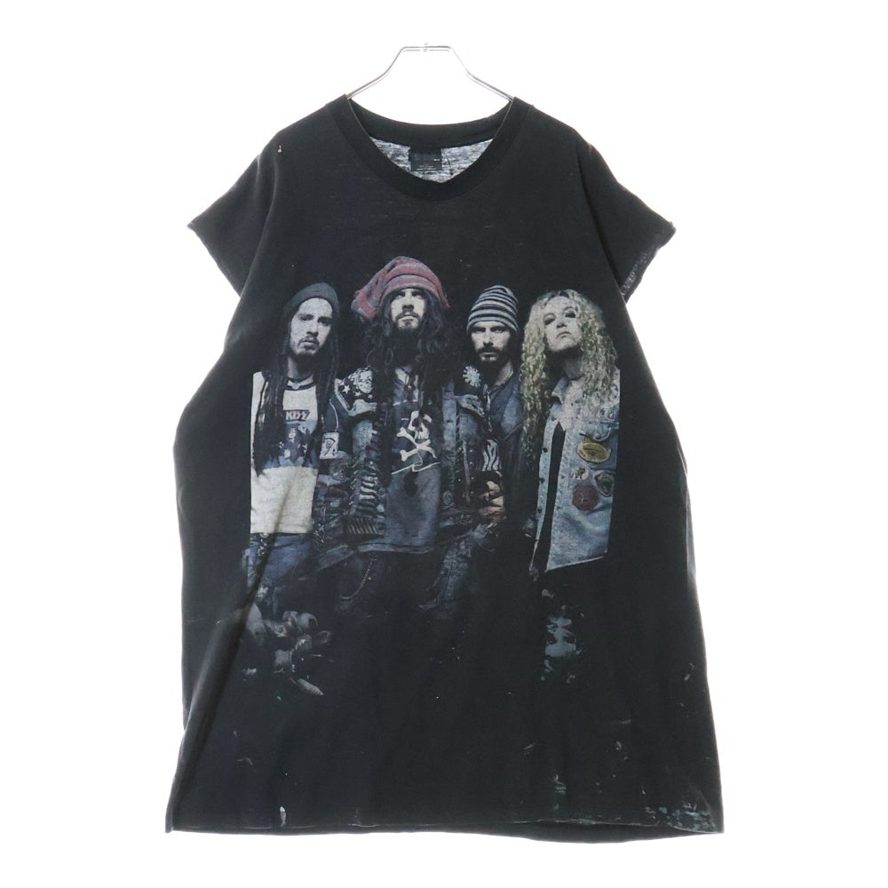 VINTAGE(ヴィンテージ) 90s WHITE ZOMBIE 1996 MEMBER ホワイトゾンビ メンバー ノースリーブ Tシャツ カットソー ブラック