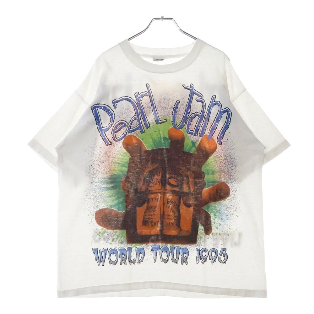 VINTAGE(ヴィンテージ) 90s PEARL JAM WORLD TOUR 1995 パールジャム ワールドツアー Tシャツ 半袖カットソー ホワイト