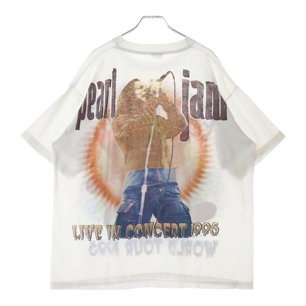 VINTAGE(ヴィンテージ) 90s PEARL JAM WORLD TOUR 1995 パールジャム ワールドツアー Tシャツ 半袖カットソー ホワイト