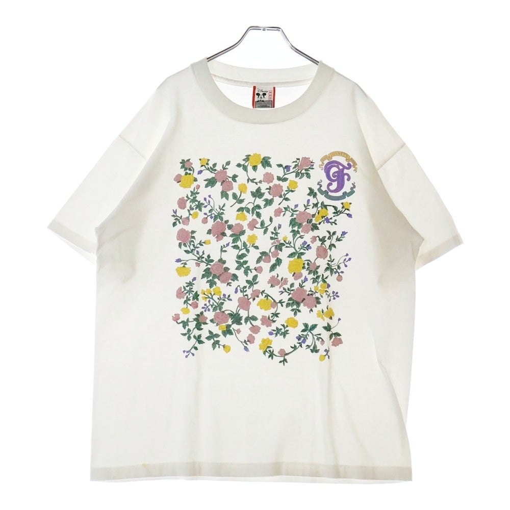 VINTAGE(ヴィンテージ) 90s DISNEY GRAND FLORIDIAN フラワー フロント プリント Tシャツ 半袖カットソー ホワイト