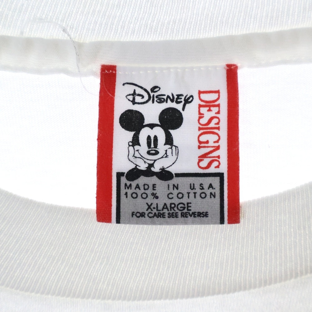 VINTAGE(ヴィンテージ) 90s DISNEY GRAND FLORIDIAN フラワー フロント プリント Tシャツ 半袖カットソー ホワイト