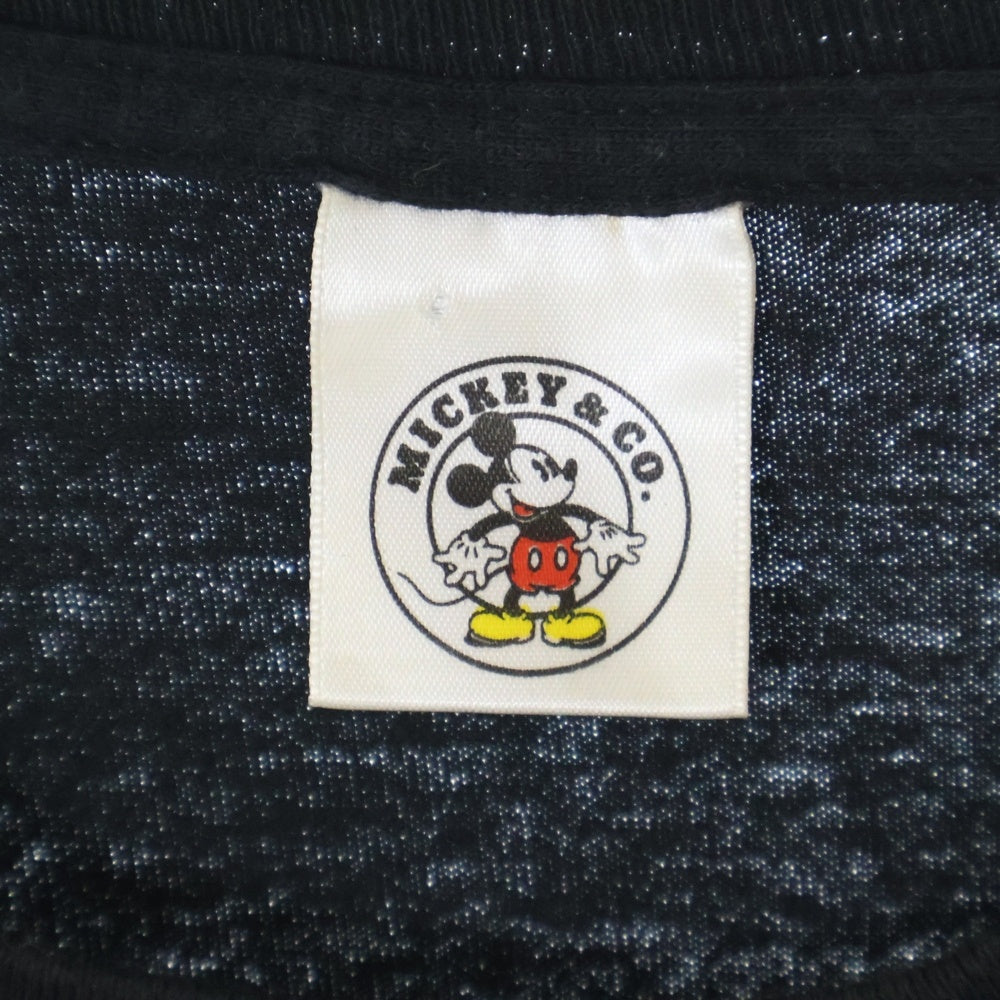 VINTAGE(ヴィンテージ) 90s DISNEY ドナルド フロント プリント Tシャツ 半袖カットソー ブラック
