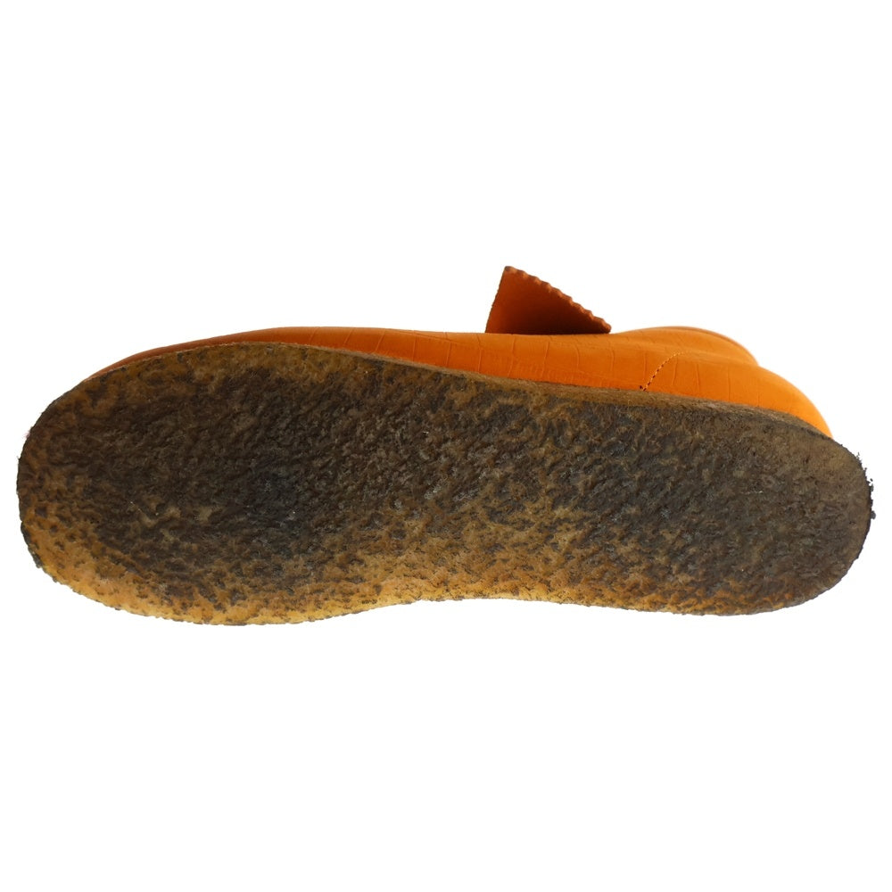Clarks ORIGINALS(クラークス オリジナルス) 12AW × SUPREME WALLABEE ORANGE NBK シュプリーム ワラビー 型押し ヌバック スニーカー オレンジ