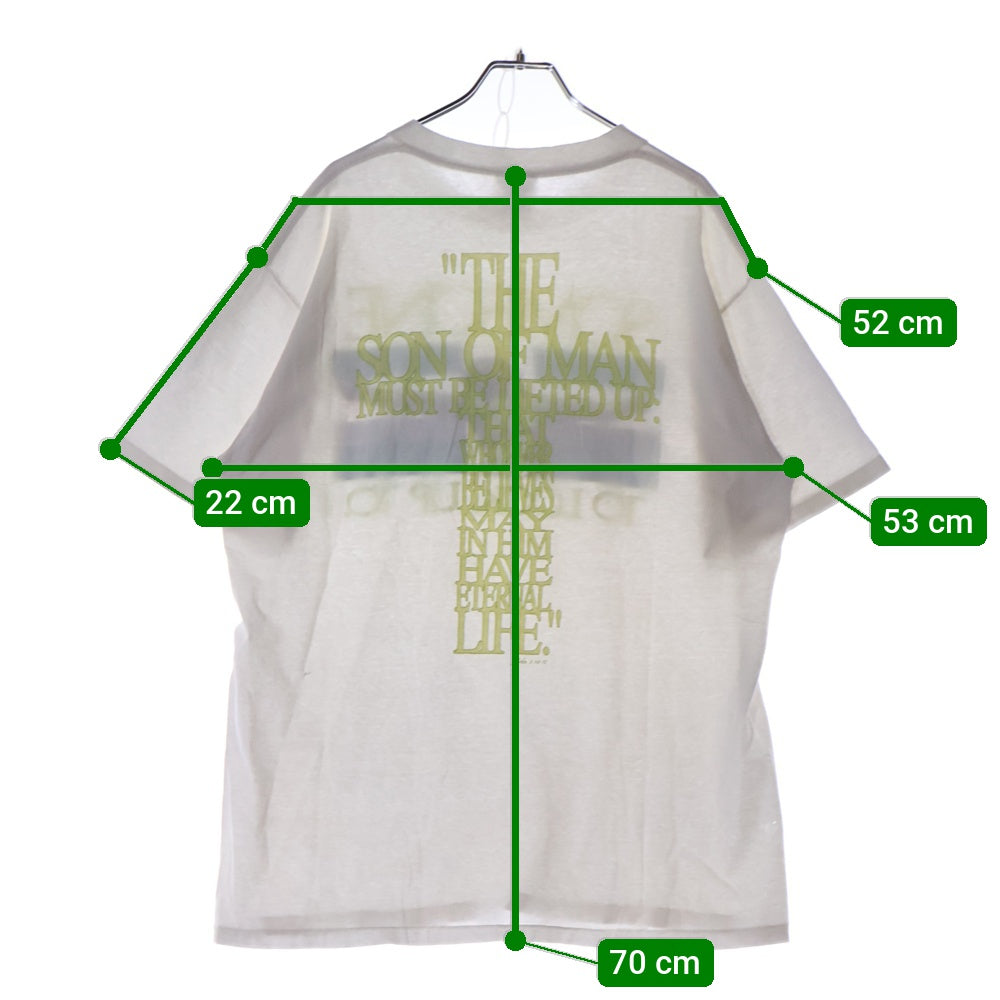 VINTAGE(ヴィンテージ) 90s SOMEONE TO LOOK UP JESUS イエス 両面プリント 半袖Tシャツ カットソー ホワイト