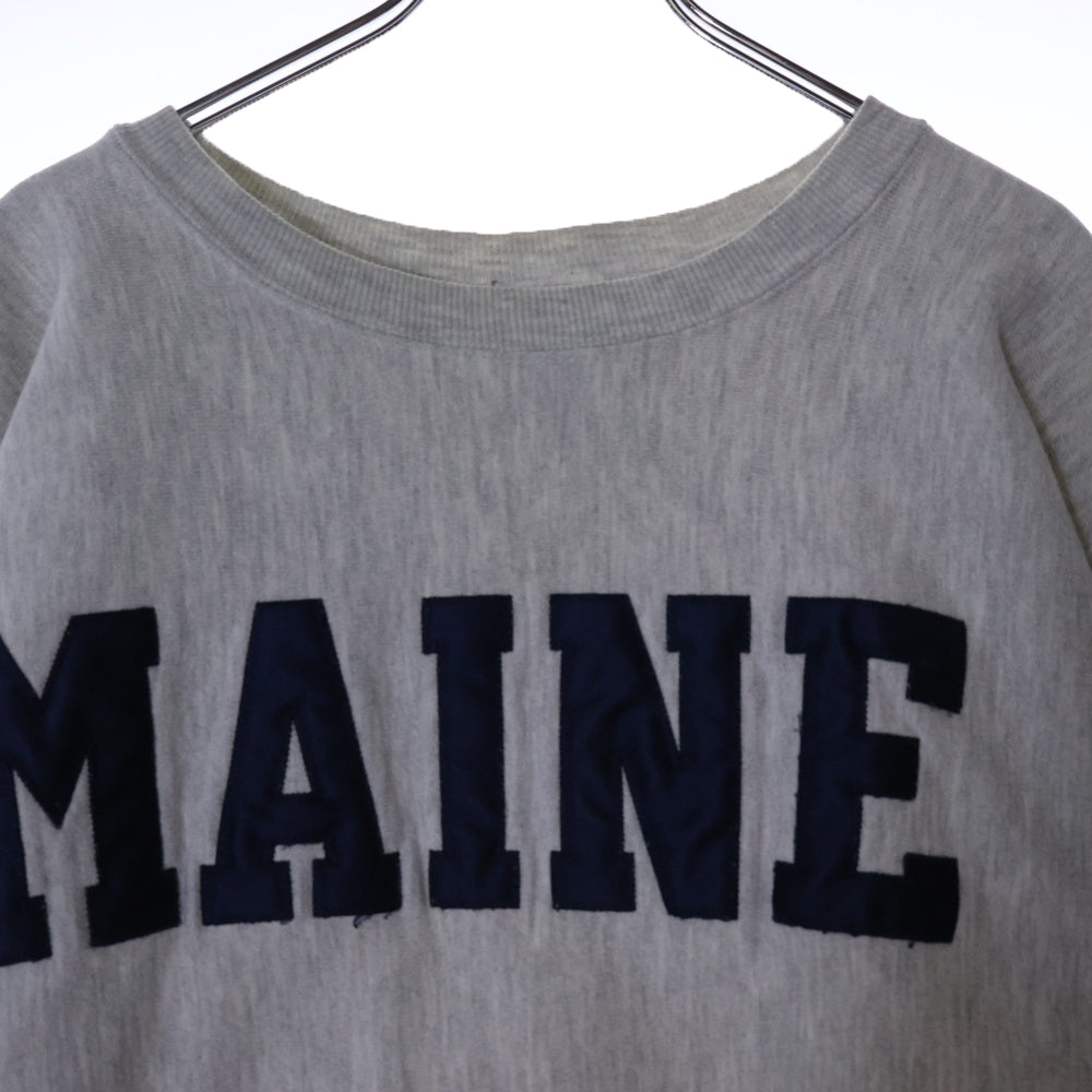 CHAMPION(チャンピオン) 90s AUTHENTIC ATHLETIC APPAREL MAINE 長袖 スウェット トレーナー グレー