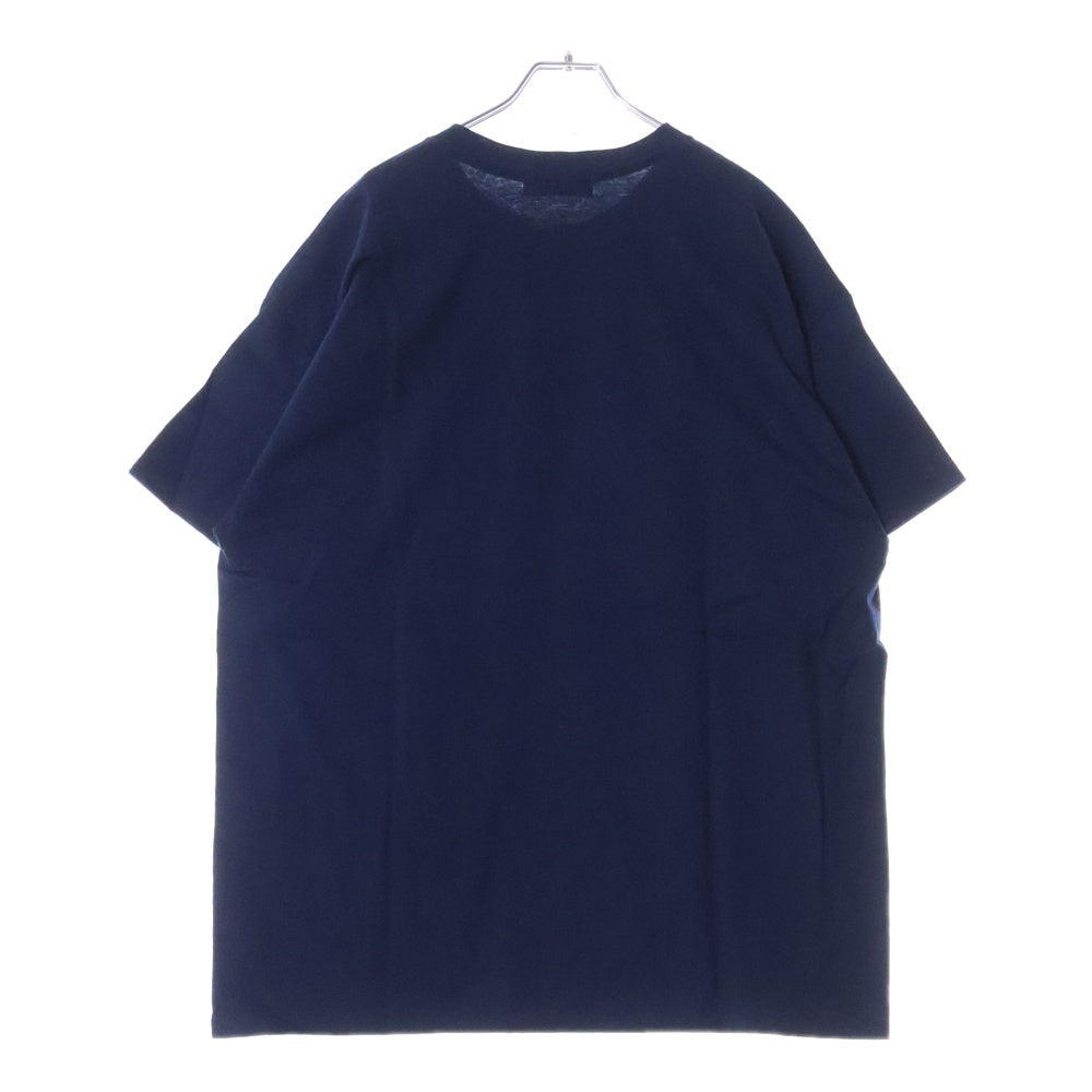 GOD SELECTION XXX(ゴッドセレクショントリプルエックス) x FRAGMENT フロント プリント Tシャツ 半袖カットソー ネイビー GX-S25-12FST-06