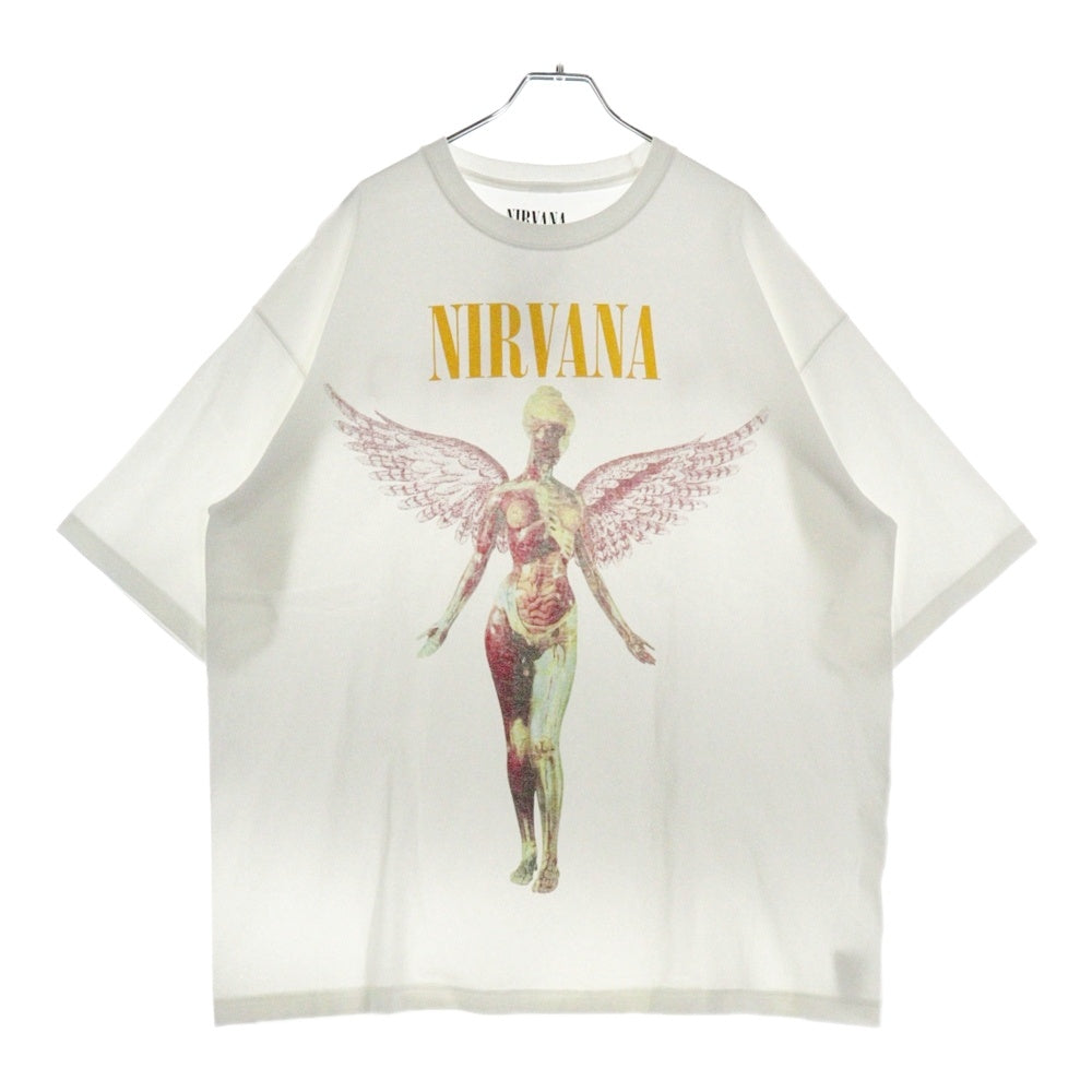 FREAK'S STORE(フリークスストア) NIRVANA IN UTERO WHITE TEE ニルヴァーナ インユーテロ 両面プリント Tシャツ 半袖カットソー ホワイト
