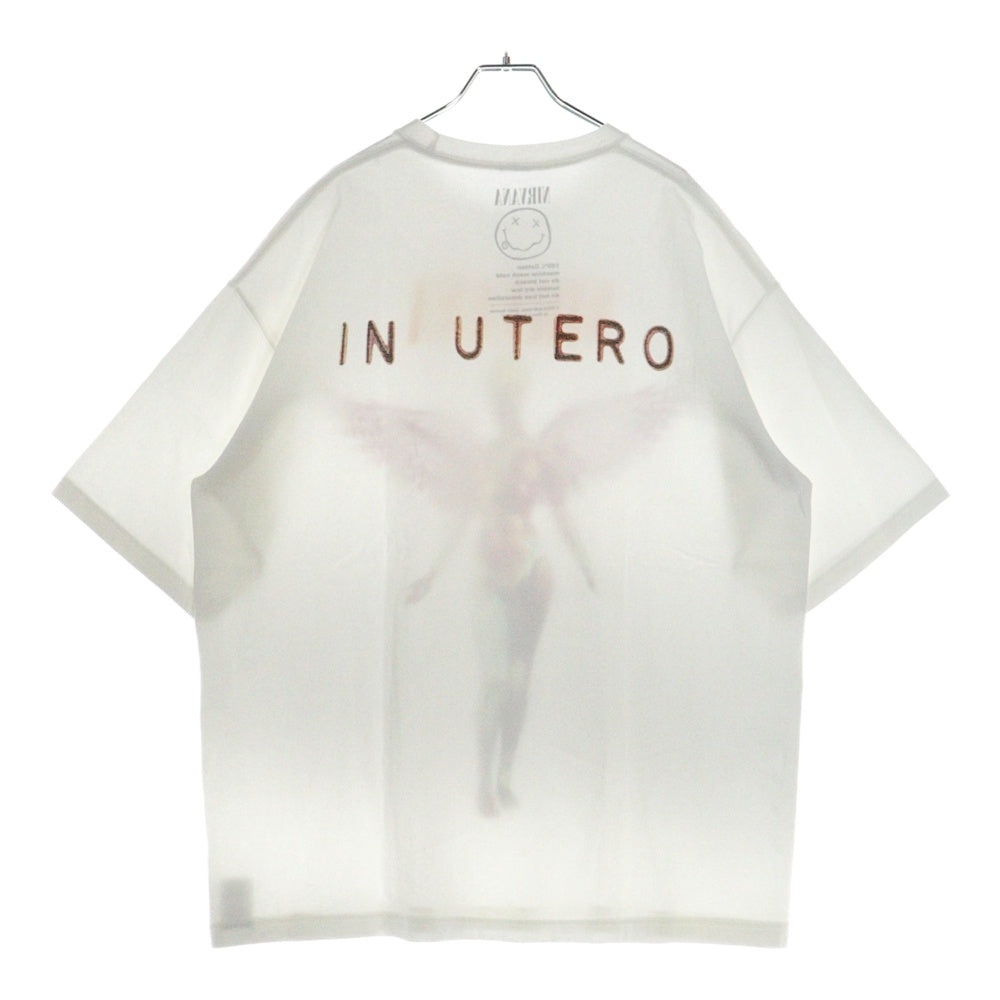 FREAK'S STORE(フリークスストア) NIRVANA IN UTERO WHITE TEE ニルヴァーナ インユーテロ 両面プリント Tシャツ 半袖カットソー ホワイト