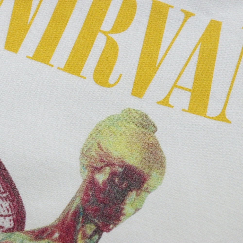 FREAK'S STORE(フリークスストア) NIRVANA IN UTERO WHITE TEE ニルヴァーナ インユーテロ 両面プリント Tシャツ 半袖カットソー ホワイト