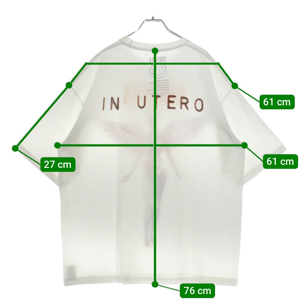 FREAK'S STORE(フリークスストア) NIRVANA IN UTERO WHITE TEE ニルヴァーナ インユーテロ 両面プリント Tシャツ 半袖カットソー ホワイト