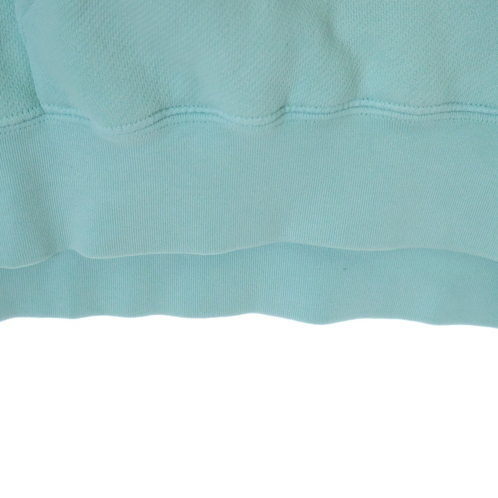 Palm Angels(パームエンジェルス) プルオーバー フロントプリント バック 刺繍 パーカー フーディー ターコイズ ブルー PMBB115G22FLE002