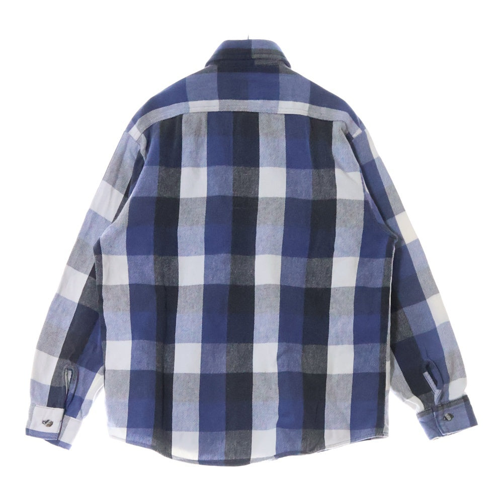 Levi's(リーバイス) 90s VINTAGE ALASKA SHIRTS COTTON FLANNEL コットン フランネル アラスカ 長袖 シャツ ホワイト/ブルー/グレー