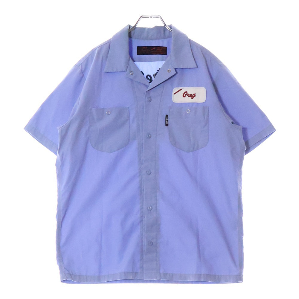 SCHOTT(ショット) 90-00s VINTAGE WORK SHIRTS 刺繍 ポリエステル コットン混 ワークシャツ 半袖シャツ