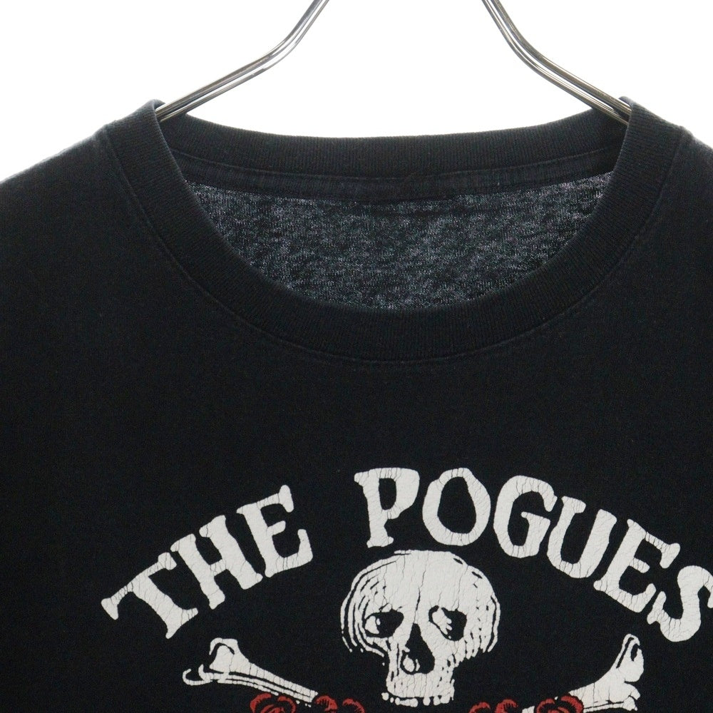 VINTAGE(ヴィンテージ) THE POGUES スカル プリント 半袖Tシャツ カットソー ブラック