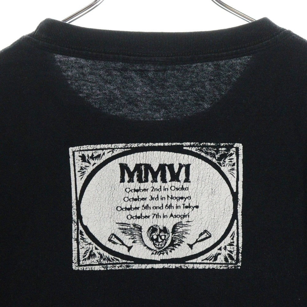 VINTAGE(ヴィンテージ) THE POGUES スカル プリント 半袖Tシャツ カットソー ブラック