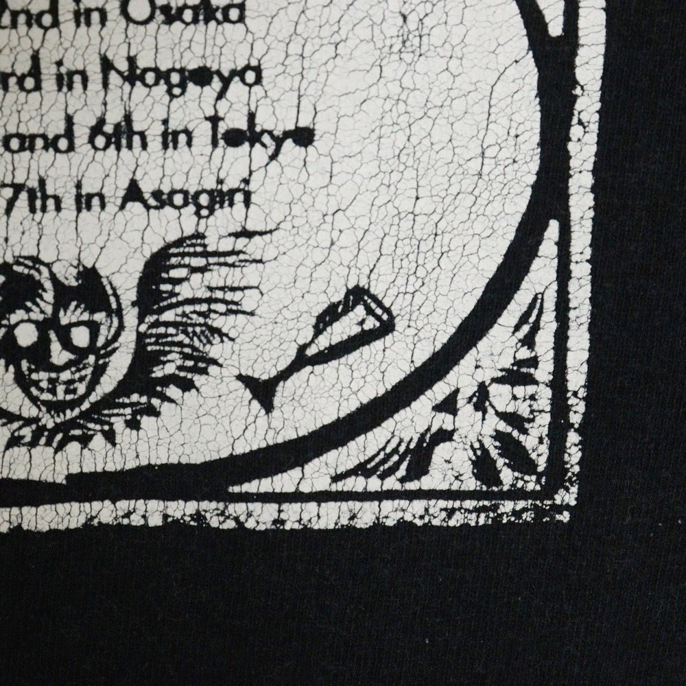VINTAGE(ヴィンテージ) THE POGUES スカル プリント 半袖Tシャツ カットソー ブラック