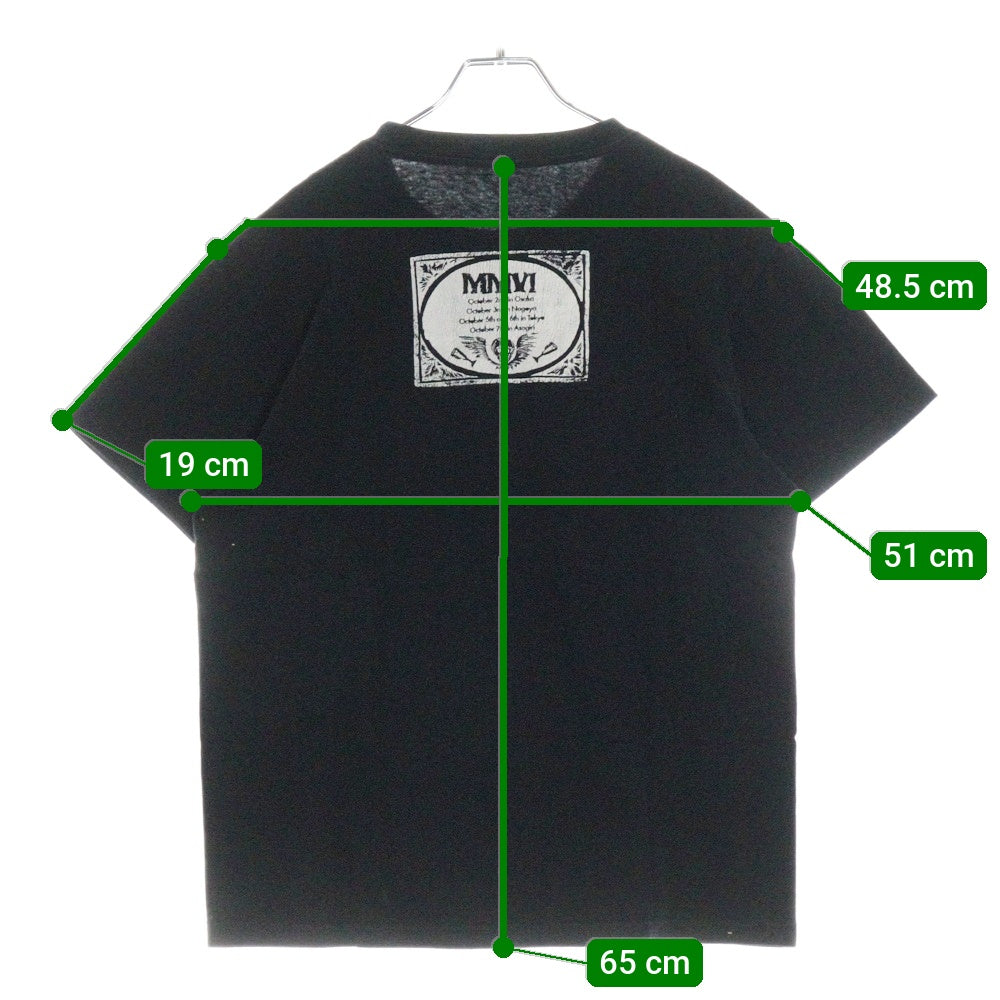 VINTAGE(ヴィンテージ) THE POGUES スカル プリント 半袖Tシャツ カットソー ブラック