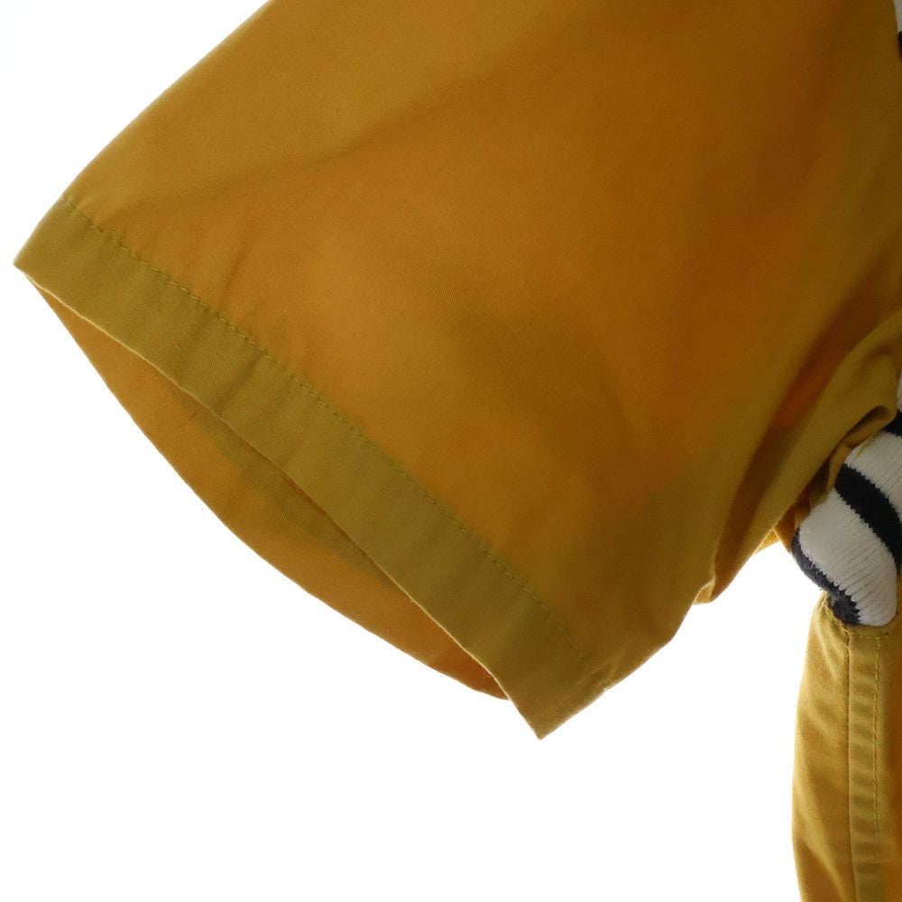 SCHOTT(ショット) 90-00s VINTAGE WORK SHIRTS 刺繍 ポリエステル コットン混 ワークシャツ 半袖シャツ イエロー