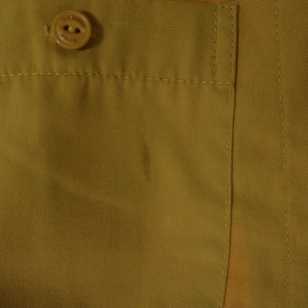 SCHOTT(ショット) 90-00s VINTAGE WORK SHIRTS 刺繍 ポリエステル コットン混 ワークシャツ 半袖シャツ イエロー