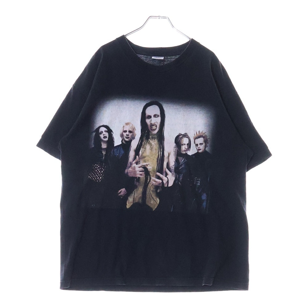 VINTAGE(ヴィンテージ) 00s MARILYN MANSON GUNS GOD AND GOVERNMENT マリリンマンソン ガンズ ゴッドアンドガバメント Tシャツ 半袖カットソー ブラック
