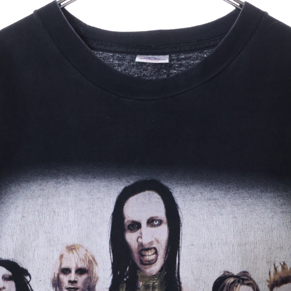 VINTAGE(ヴィンテージ) 00s MARILYN MANSON GUNS GOD AND GOVERNMENT マリリンマンソン ガンズ ゴッドアンドガバメント Tシャツ 半袖カットソー ブラック