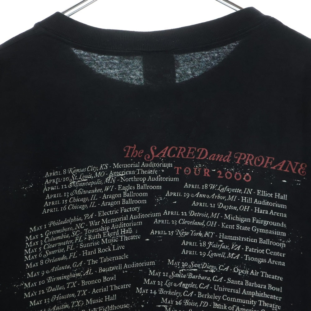 VINTAGE(ヴィンテージ) 00s THE SMASHING PUMPKINS THE SACRED AND PROFANE TOUR 2000 TEE スマッシングパンプキンズ バンド 両面プリント半袖Tシャツ カットソー ブラック