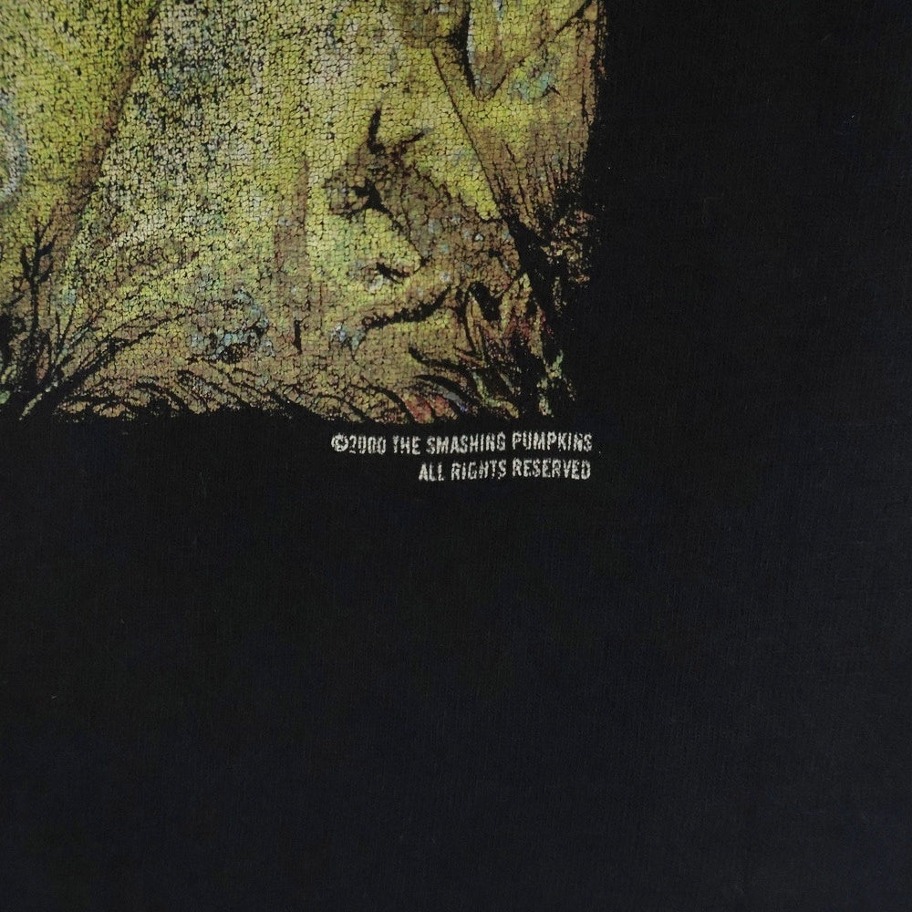 VINTAGE(ヴィンテージ) 00s THE SMASHING PUMPKINS THE SACRED AND PROFANE TOUR 2000 TEE スマッシングパンプキンズ バンド 両面プリント半袖Tシャツ カットソー ブラック