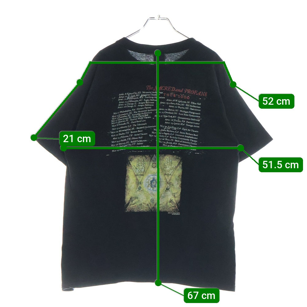 VINTAGE(ヴィンテージ) 00s THE SMASHING PUMPKINS THE SACRED AND PROFANE TOUR 2000 TEE スマッシングパンプキンズ バンド 両面プリント半袖Tシャツ カットソー ブラック