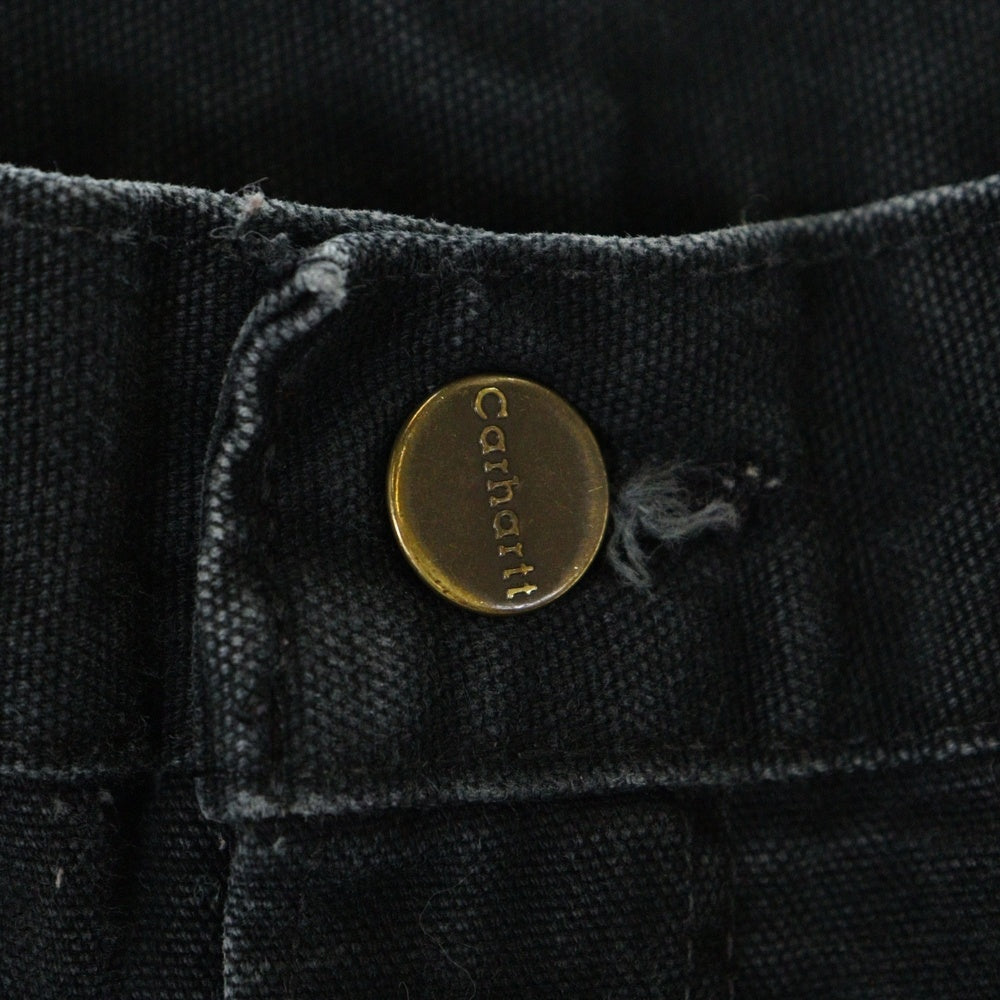 CARHARTT(カーハート) DOUBLE KNEE COTTON DUCK PAINTER PANTS ダブルニー カーペンターパンツ ペインター コットンダック ブラック 11年製 MADE IN MEXICO