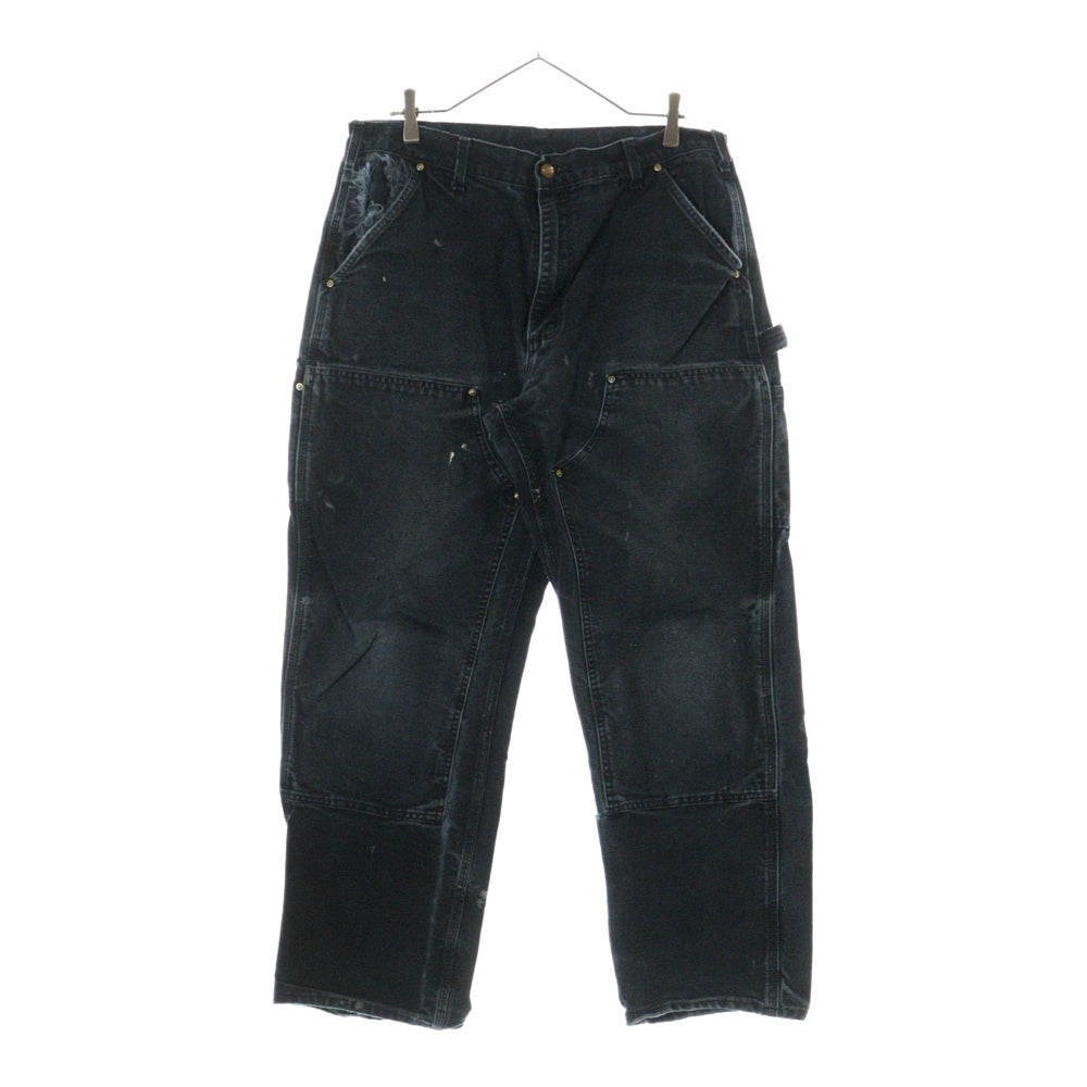 CARHARTT(カーハート) DOUBLE KNEE COTTON DUCK PAINTER PANTS ダブルニー カーペンターパンツ ペインター コットンダック ブラック MADE IN USA