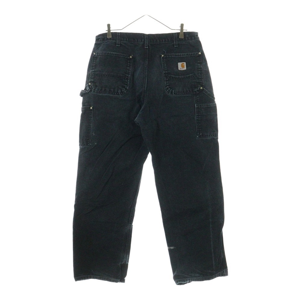CARHARTT(カーハート) DOUBLE KNEE COTTON DUCK PAINTER PANTS ダブルニー カーペンターパンツ ペインター コットンダック ブラック MADE IN USA