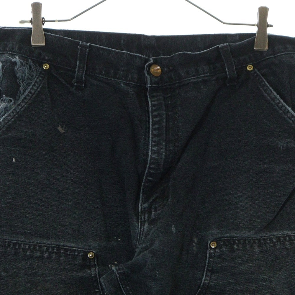 CARHARTT(カーハート) DOUBLE KNEE COTTON DUCK PAINTER PANTS ダブルニー カーペンターパンツ ペインター コットンダック ブラック MADE IN USA
